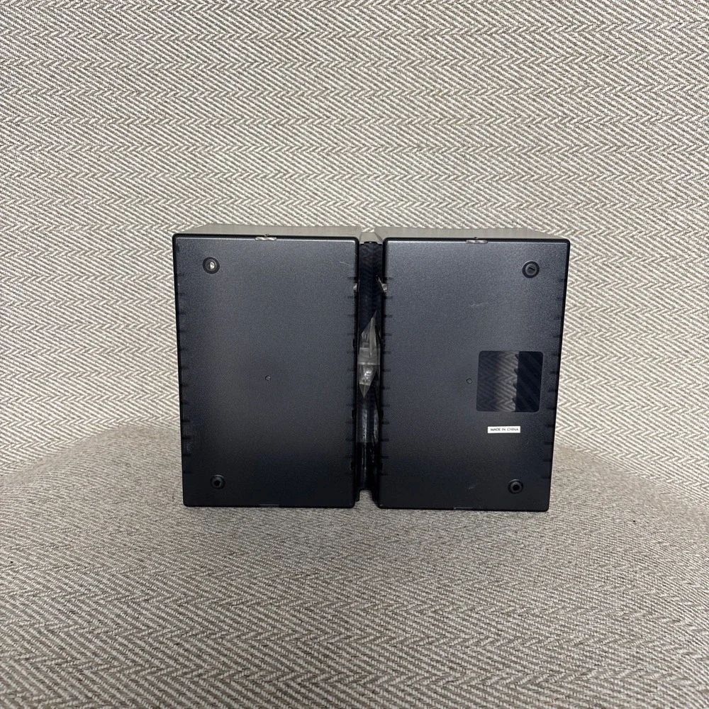 Atlantic Black Plastic Folding CD Storage Rack Dual Media Organizer Holder